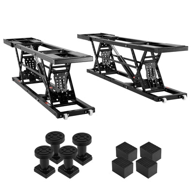 Portable Car Lift Built to Handle 7000 LB Capacity, Q235B Carbon Steel Frame, Foldable Wall-Mount Design