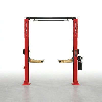 Two Post Car Lift Engineered for Professional Service, 12000 Lb Capacity, Extra Height 167 Inch, Dual Hydraulic
