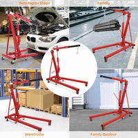 2 Ton Hydraulic Engine Hoist Cherry Picker, 4400LBS, Cherry