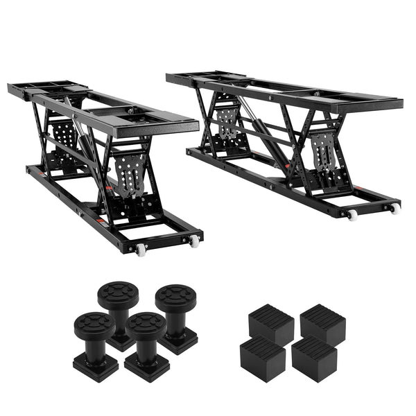Portable Car Lift Built to Handle 7000 LB Capacity, Q235B Carbon Steel Frame, Foldable Wall-Mount Design