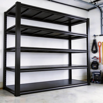 Industrial Garage Shelving, Heavy Duty Storage Shelves, Adjustable Metal Shelving for Basement Warehouse