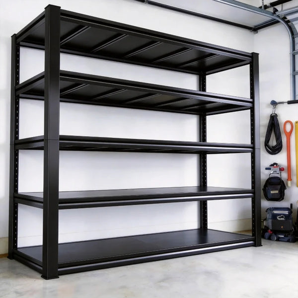 Industrial Garage Shelving, Heavy Duty Storage Shelves, Adjustable Metal Shelving for Basement Warehouse